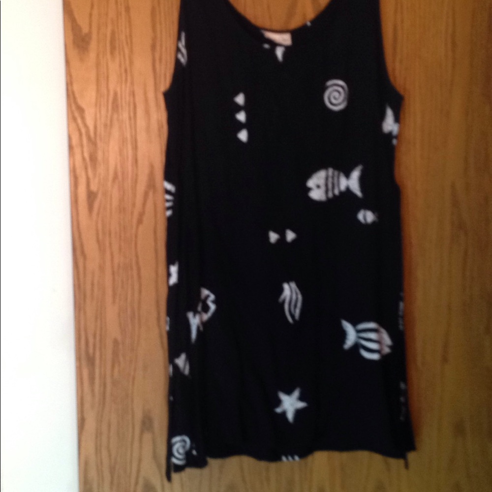 Black batik sundress
